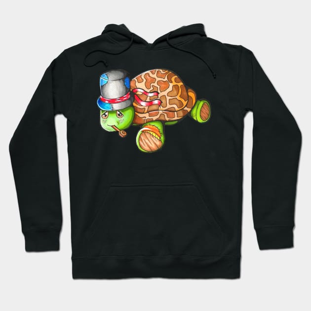 Flying High As A Tortoise (BLKB) Hoodie by MB's Workshop